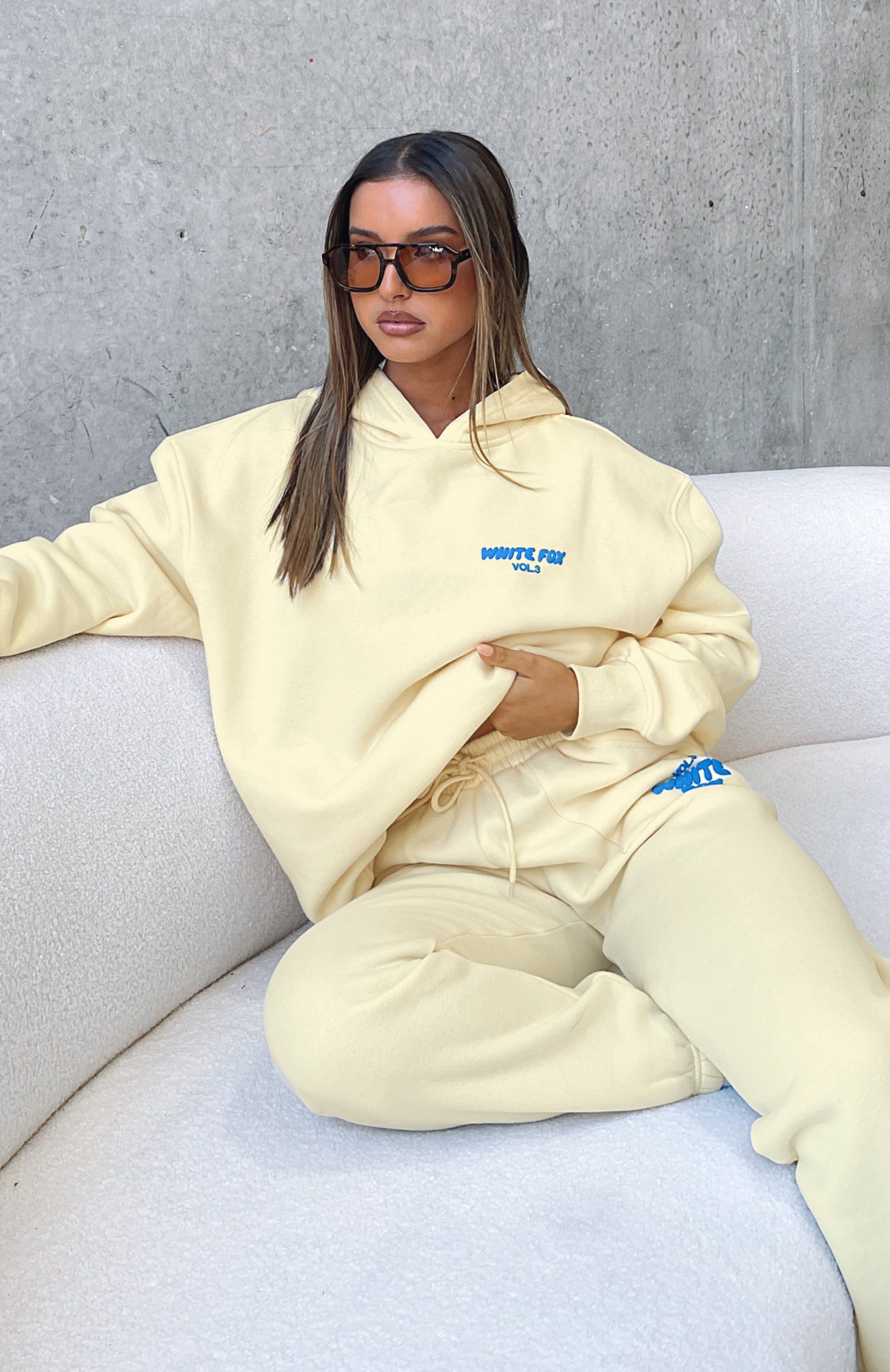 Offstage Hoodie Buttercream sold by White Fox Boutique product image thumbnail 6