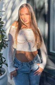 Losing Sleep Long Sleeve Top Snow sold by White Fox Boutique