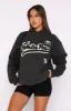 Bring You Around Oversized Hoodie Charcoal sold by White Fox Boutique