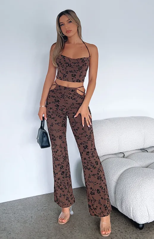 Smooth Operator Pants Chocolate sold by White Fox Boutique