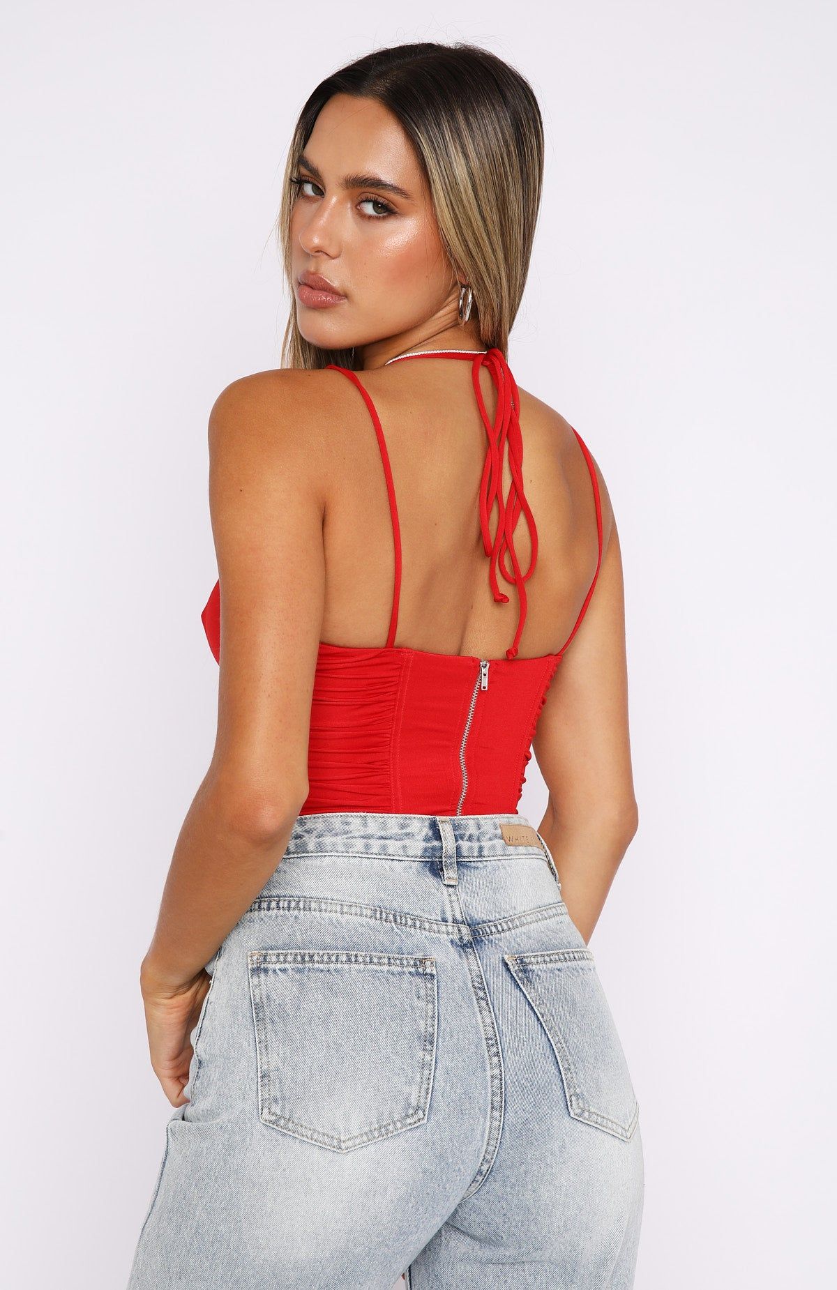 Imagine Bustier Red sold by White Fox Boutique product image thumbnail 4