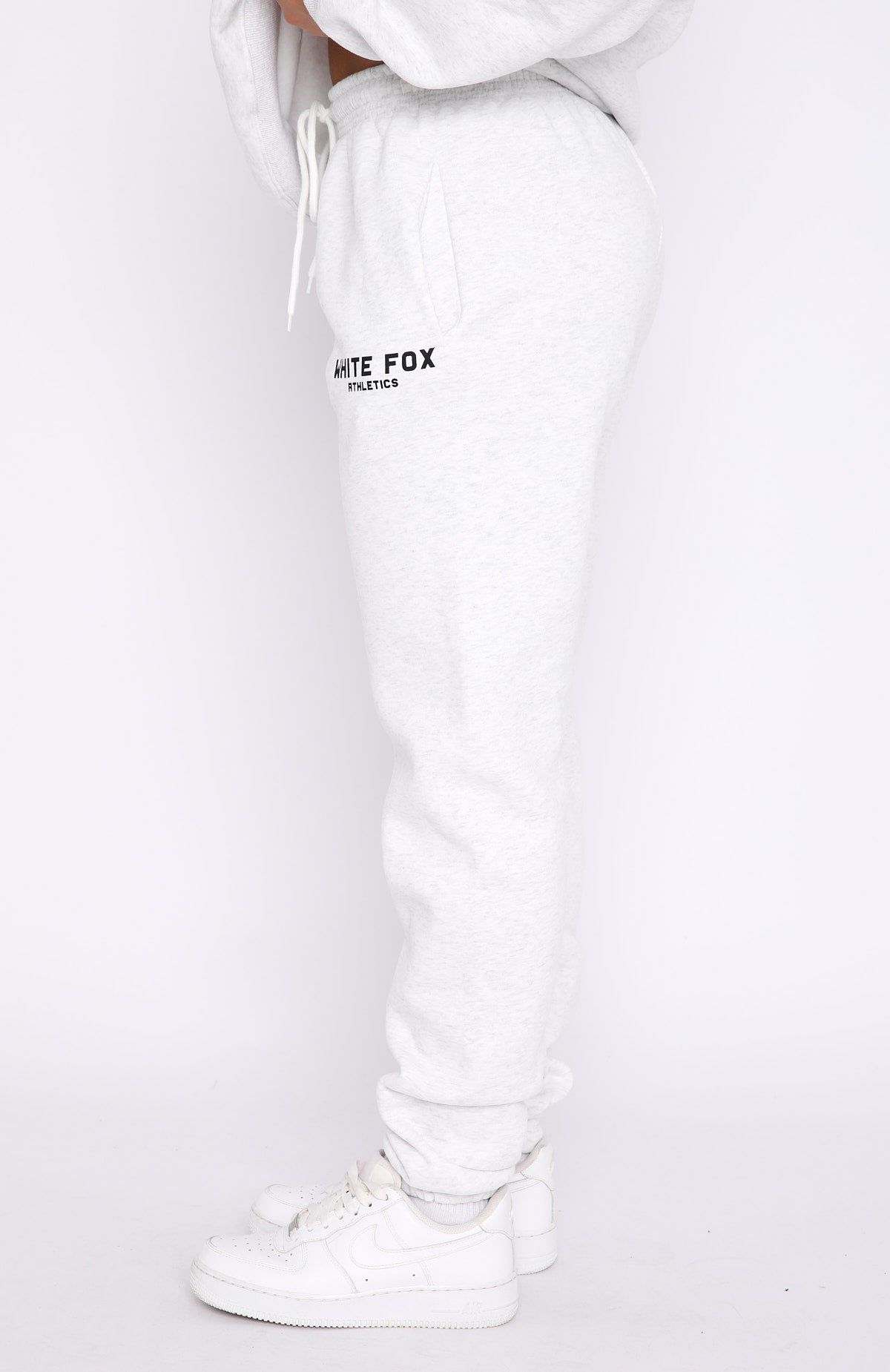 The Next Level Sweatpants Grey Marle sold by White Fox Boutique product image thumbnail 3