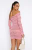 Lavish Style Long Sleeve Mini Dress Pink sold by White Fox Boutique