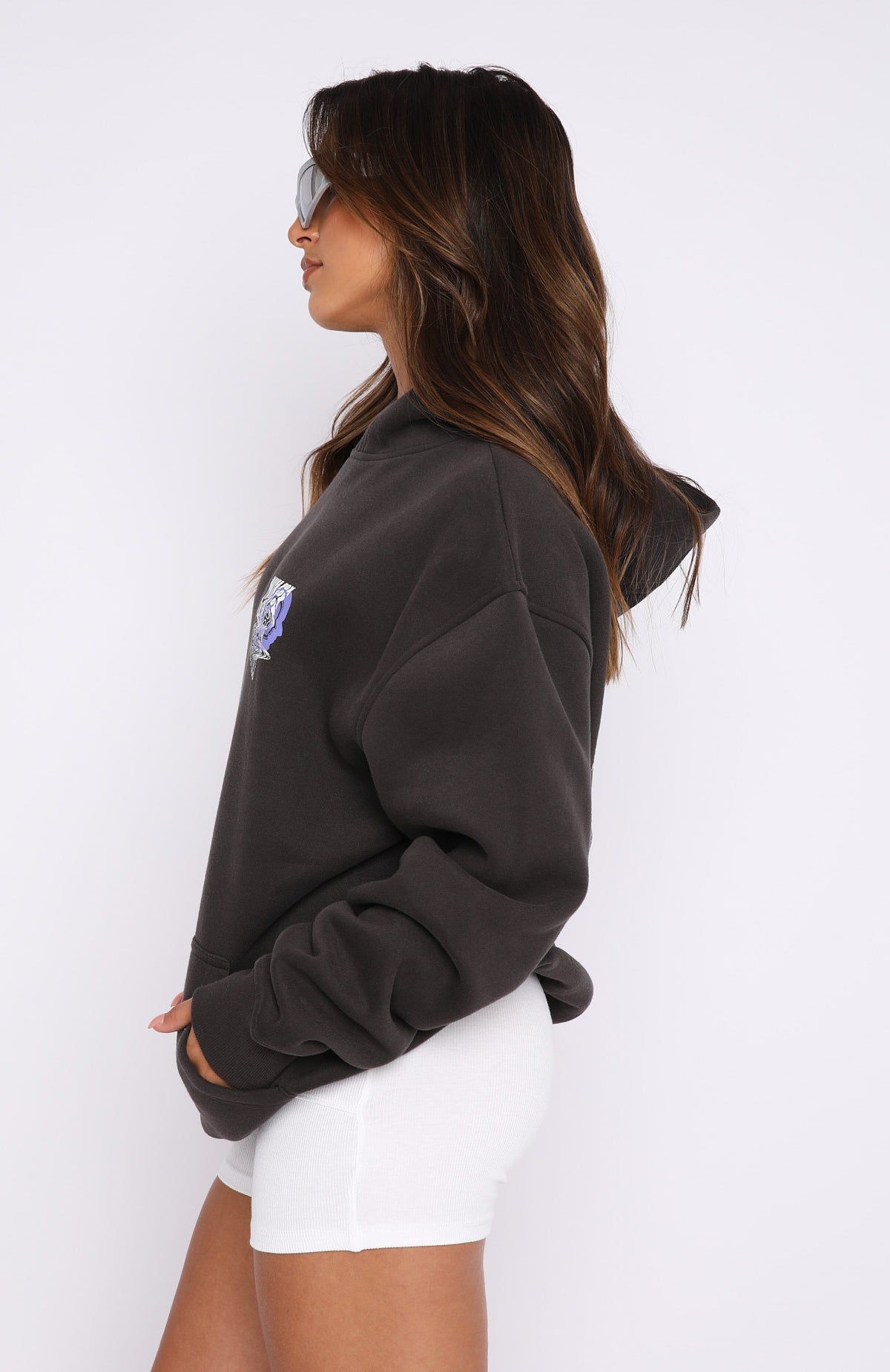 Enter The Dream Oversized Hoodie Charcoal sold by White Fox Boutique product image thumbnail 3