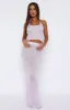 Star Shining Sequin Knit Maxi Skirt Lilac sold by White Fox Boutique
