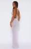 Star Shining Sequin Knit Maxi Skirt Lilac sold by White Fox Boutique