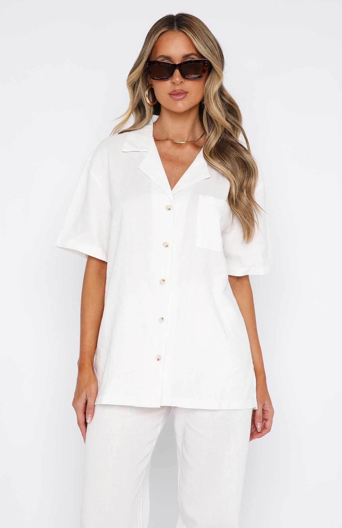 Comes In Waves Shirt White sold by White Fox Boutique product image thumbnail 2