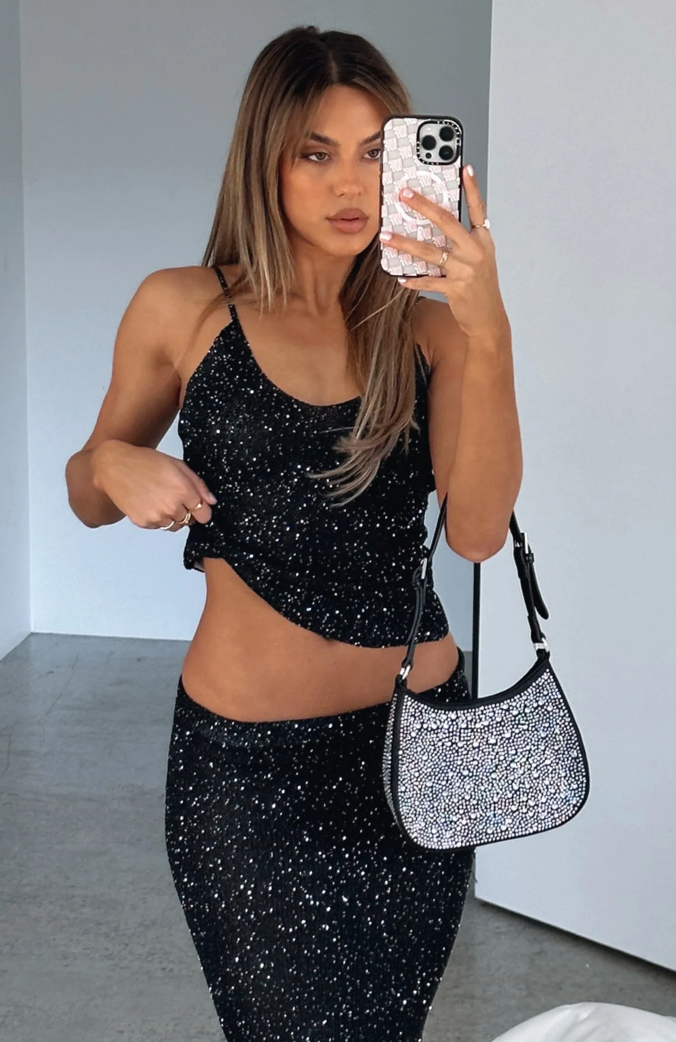 Love Galore Sequin Knit Top Black sold by White Fox Boutique product image thumbnail 5