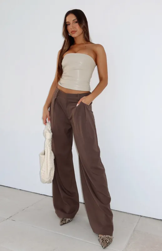 All She Is Pants Chocolate sold by White Fox Boutique