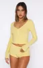 Girl Talk Pyjama Set Lemon sold by White Fox Boutique