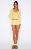 Girl Talk Pyjama Set Lemon sold by White Fox Boutique