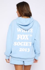 Go Bold Hoodie Blue sold by White Fox Boutique
