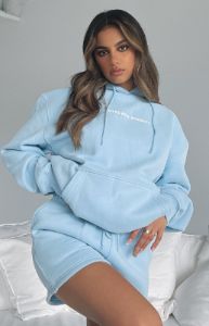 Go Bold Hoodie Blue sold by White Fox Boutique