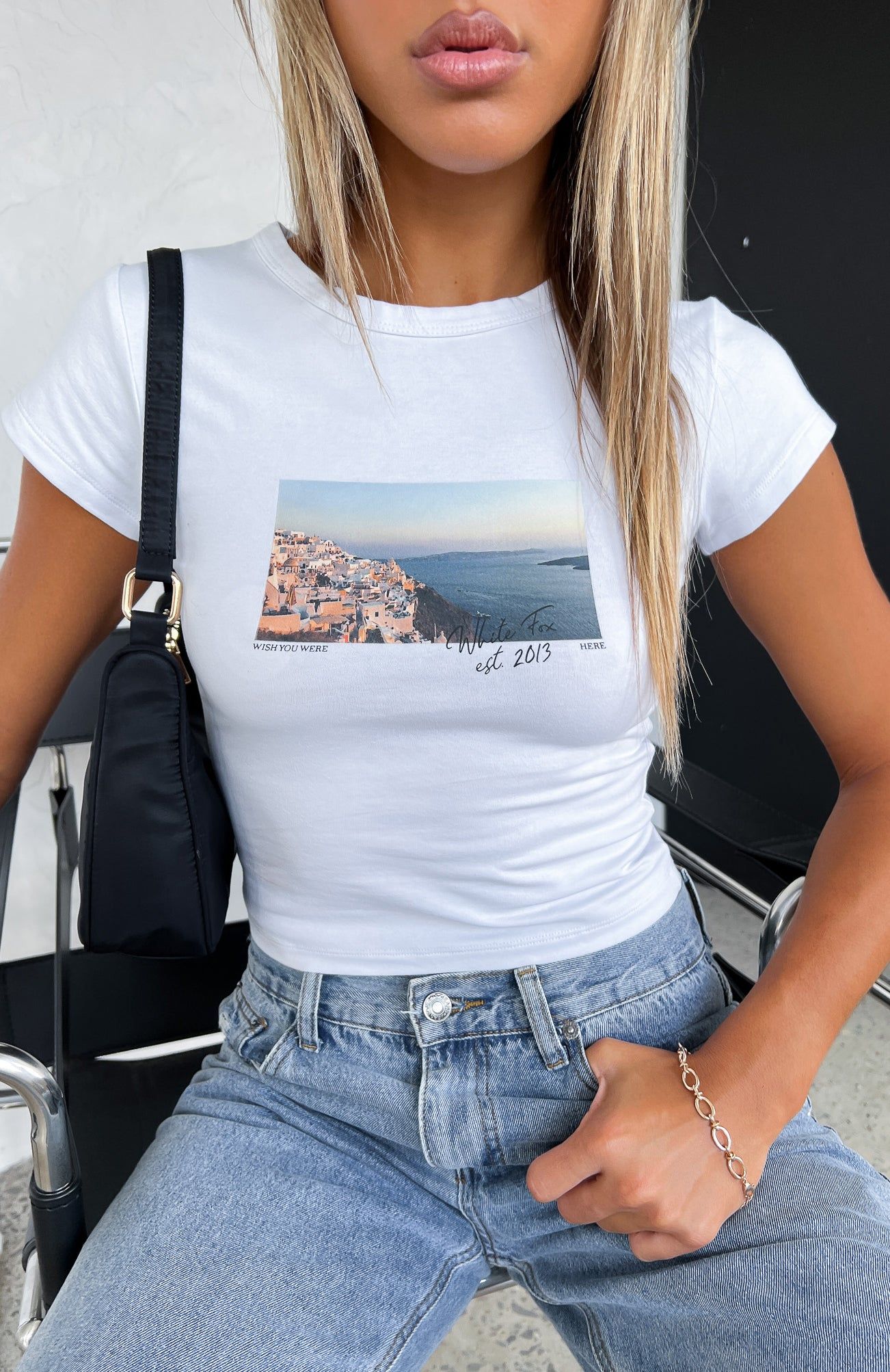 Core Memory Baby Tee White sold by White Fox Boutique product image thumbnail 5