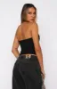 Chaos And Charm Halter Top Black sold by White Fox Boutique