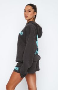 Taking Over Oversized Hoodie Charcoal sold by White Fox Boutique