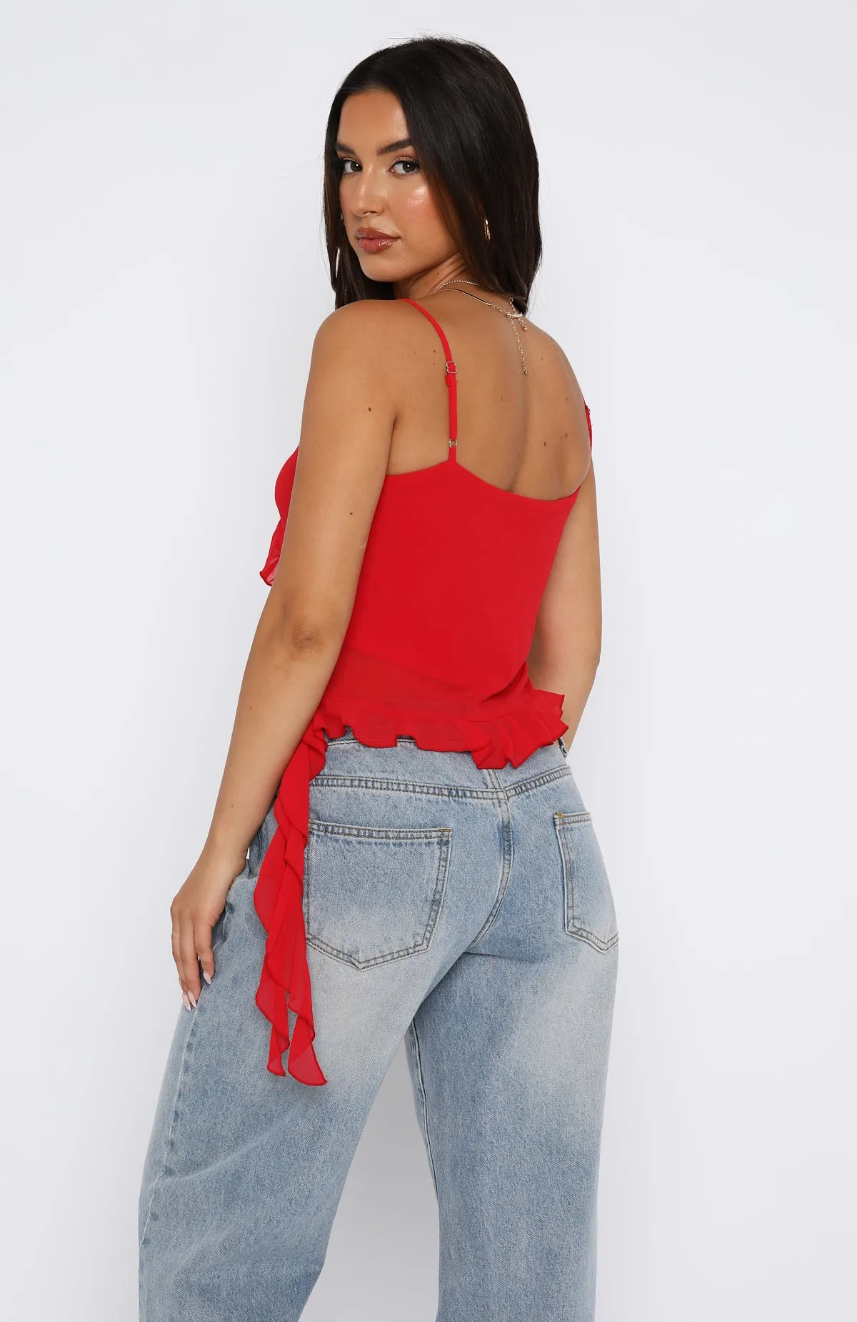 Like A Charm Top Red sold by White Fox Boutique product image thumbnail 4