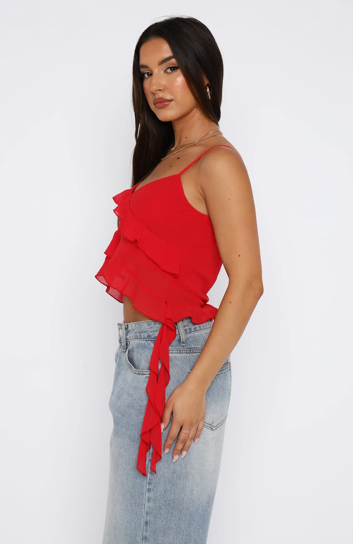 Like A Charm Top Red sold by White Fox Boutique product image thumbnail 3