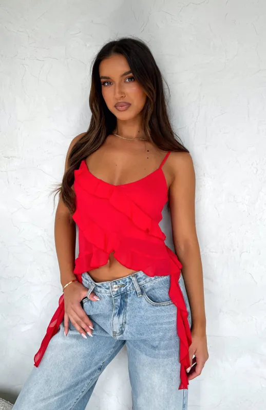 Like A Charm Top Red sold by White Fox Boutique