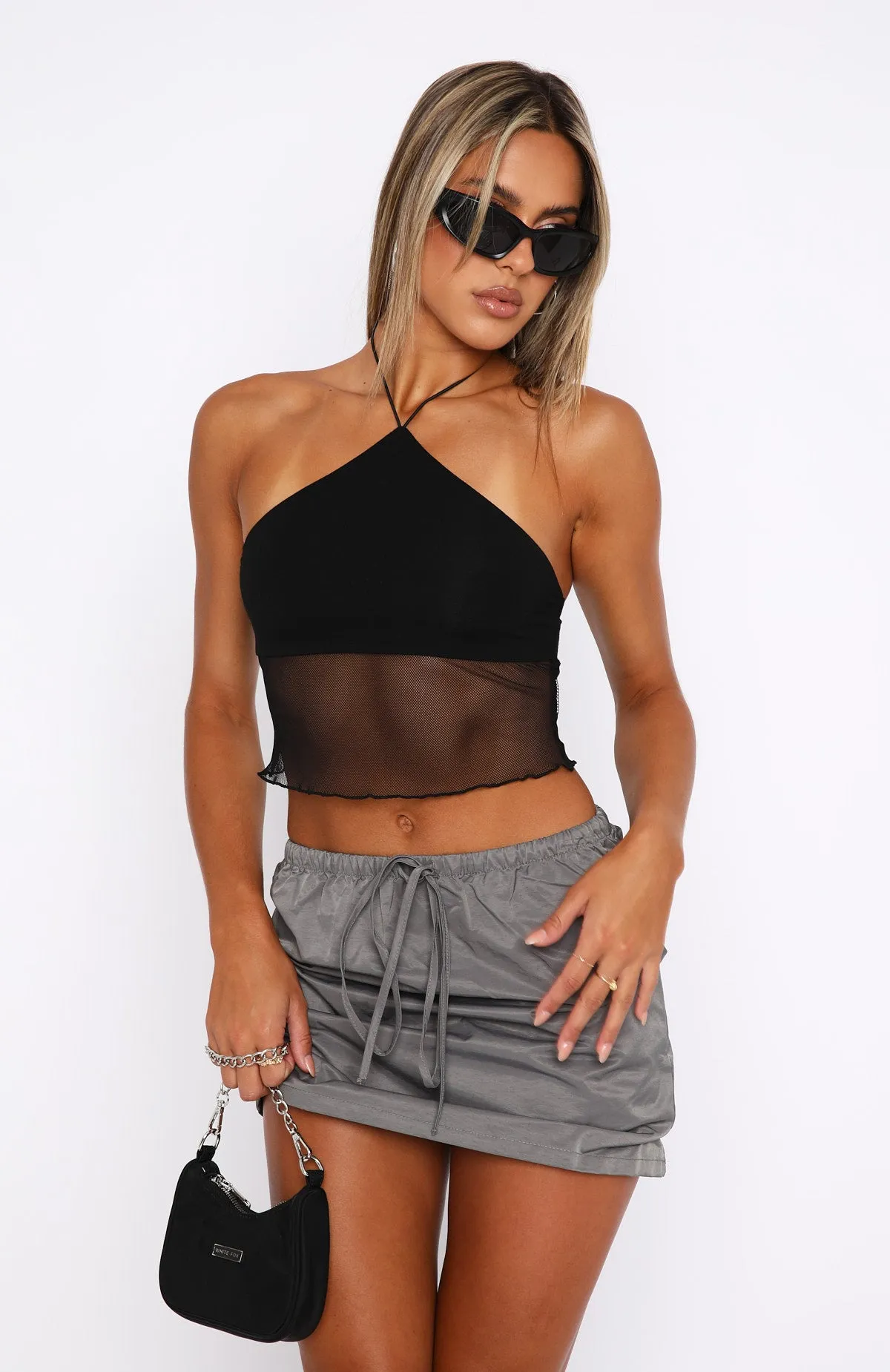 Make A Statement Halter Top Black sold by White Fox Boutique product image thumbnail 2