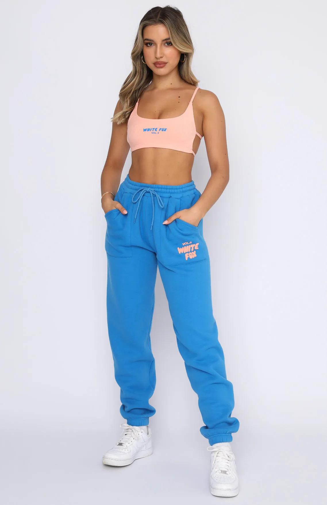 Offstage Sweatpants Azure sold by White Fox Boutique product image thumbnail 5