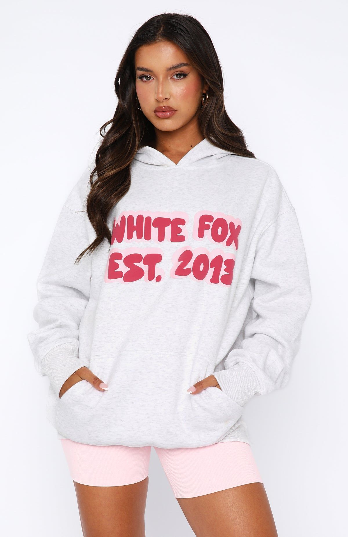 Set New Limits Oversized Hoodie Grey Marle sold by White Fox Boutique product image thumbnail 2