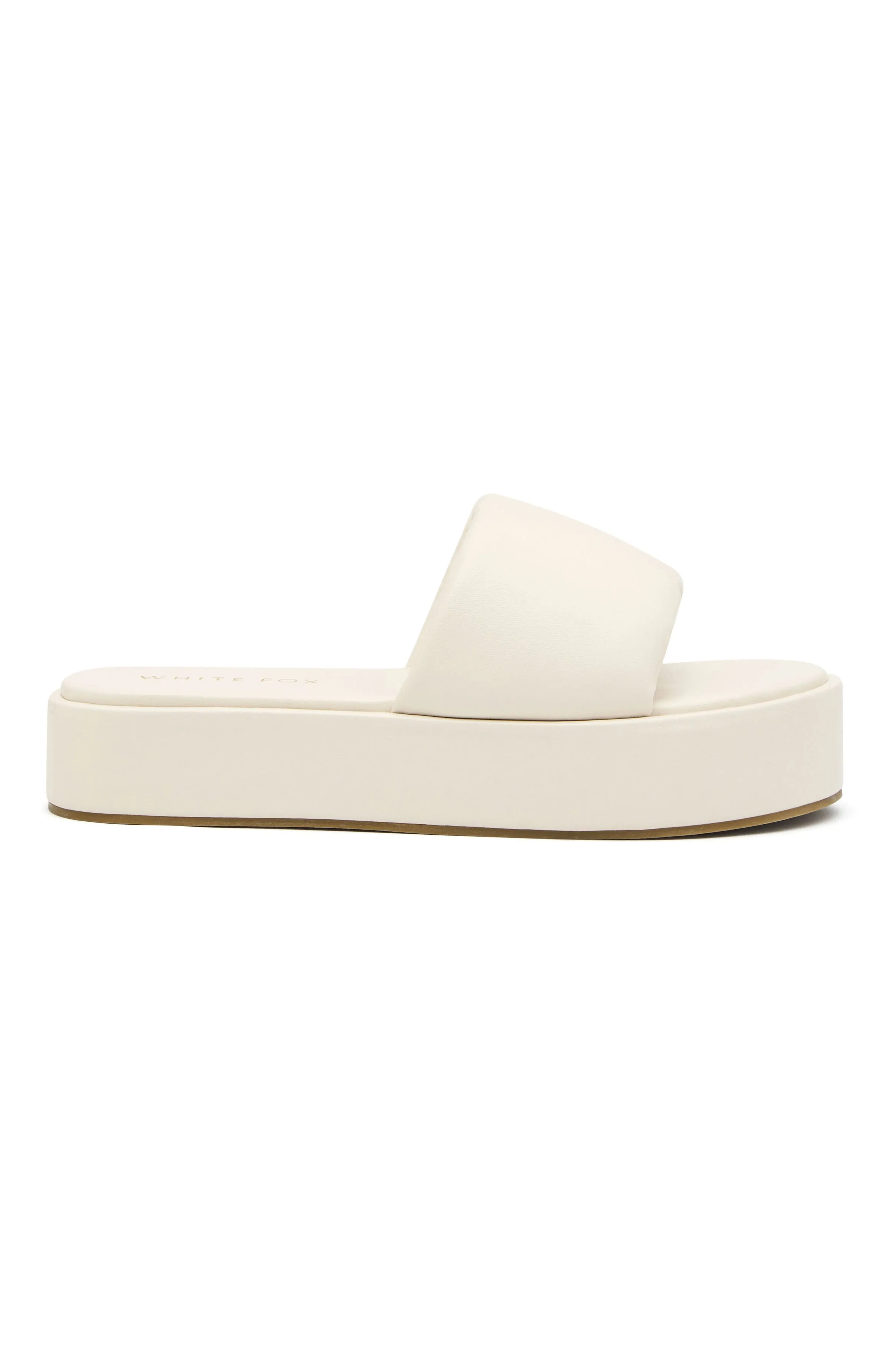 Matea Platform Slides Bone sold by White Fox Boutique product image thumbnail 2