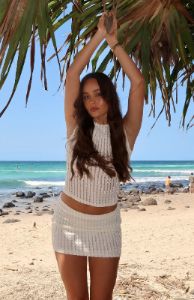 ミニスカート OFF WHITE Women Mini Skirts OWYF019S23DEN001 BLUE Fake leather flare mini skirt | EmiriaWiz公式オンラインストア