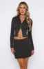 Never Change Mini Skirt Charcoal sold by White Fox Boutique