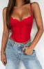 Live On Lace Bustier Red sold by White Fox Boutique