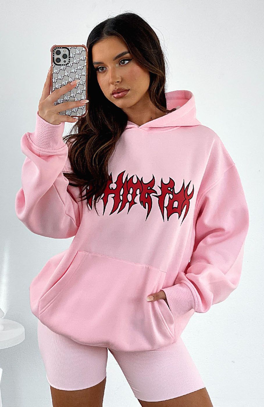 Bring That Energy Oversized Hoodie Pink sold by White Fox Boutique product image thumbnail 5