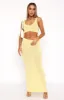 Looking Luxe Maxi Skirt Lemon sold by White Fox Boutique
