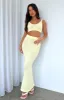 Looking Luxe Maxi Skirt Lemon sold by White Fox Boutique