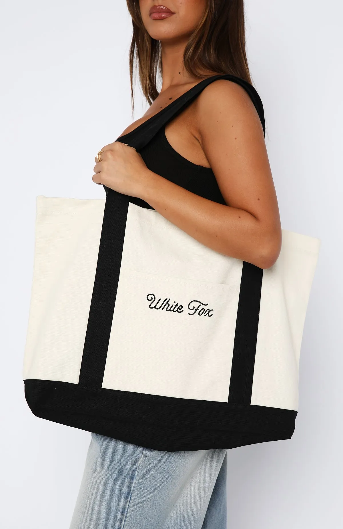 On The Move Tote Bag Black sold by White Fox Boutique product image thumbnail 4
