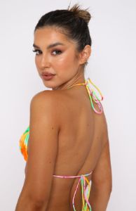 Golden Hour Bikini Top Floral Pop sold by White Fox Boutique