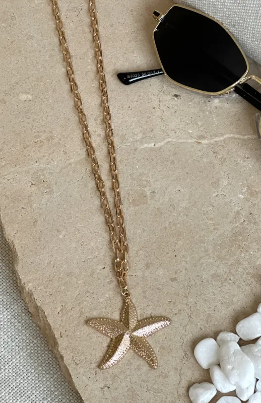 High Tides Pendant Necklace Gold sold by White Fox Boutique