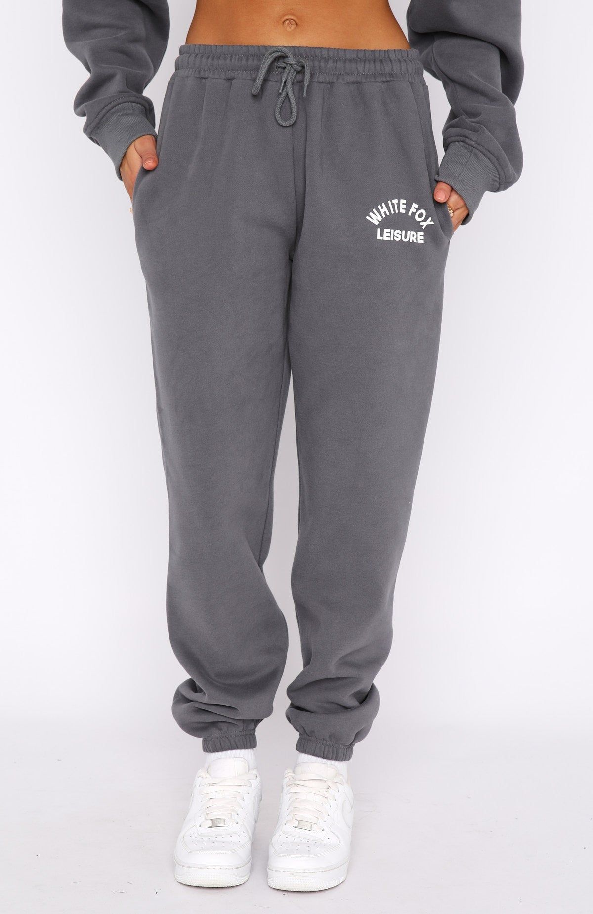 Leisure Club Sweatpants Charcoal sold by White Fox Boutique product image thumbnail 2