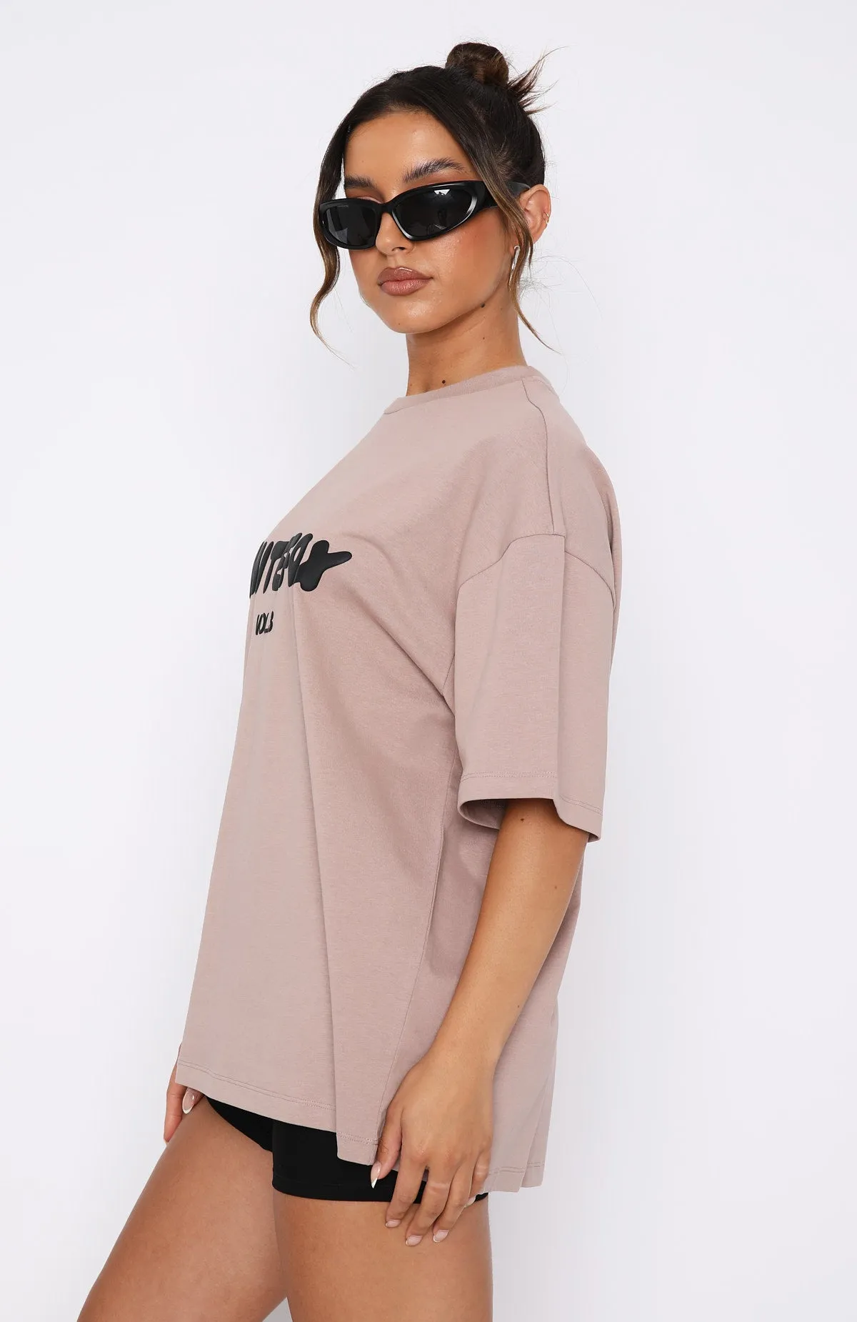 Offstage Oversized Tee Cinnamon sold by White Fox Boutique product image thumbnail 3