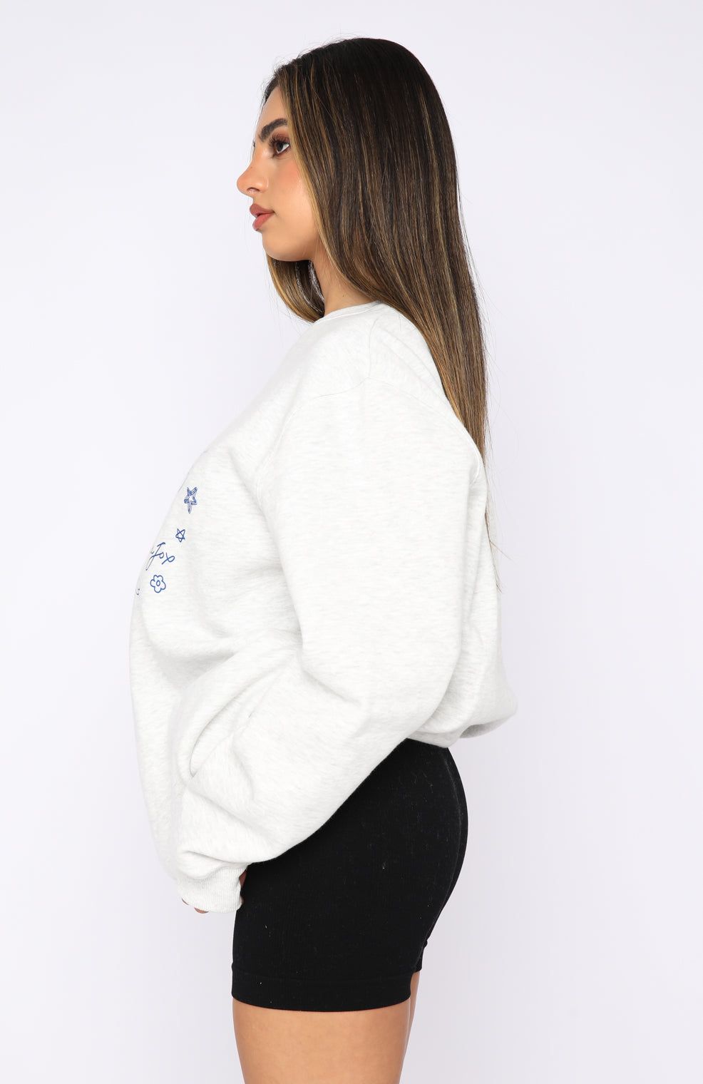 Outshine You Sweater Grey Marle sold by White Fox Boutique product image thumbnail 3