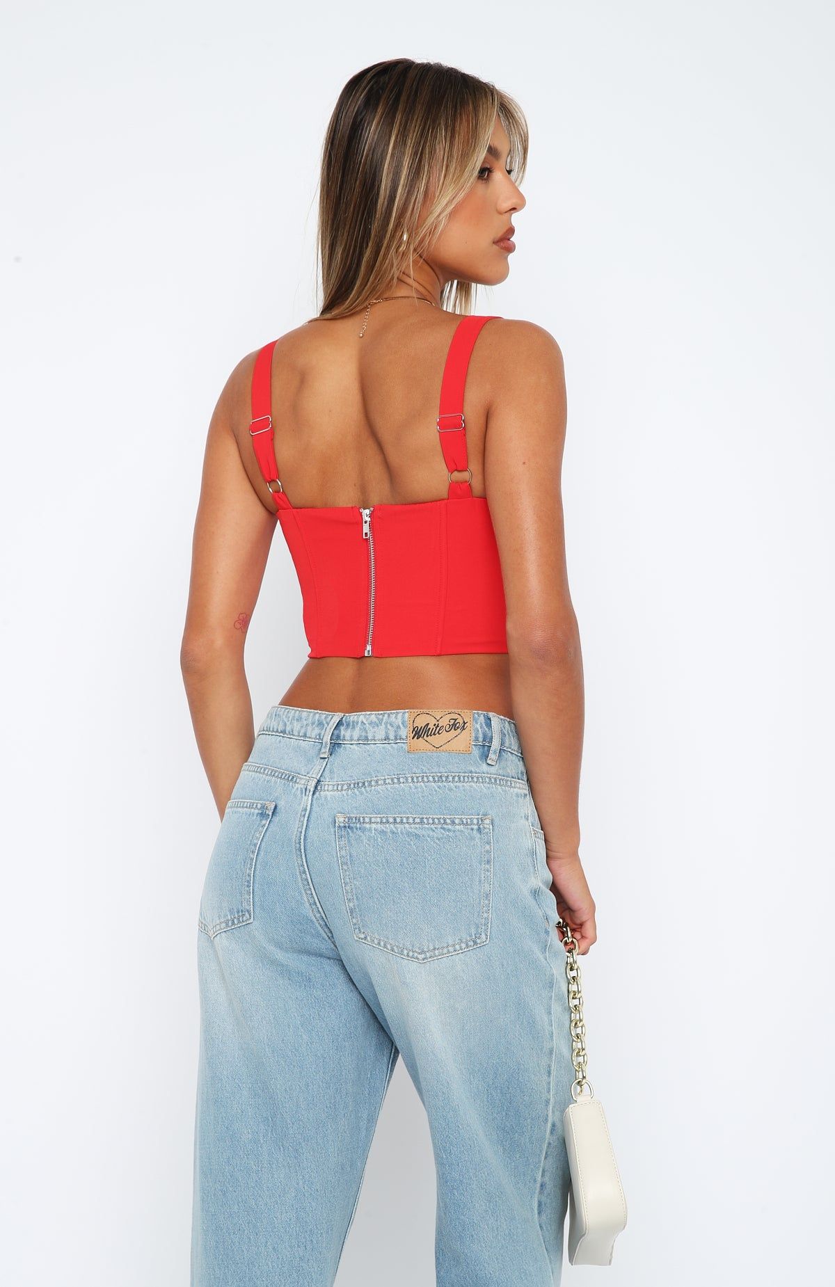 Stay Tonight Bustier Red sold by White Fox Boutique product image thumbnail 4