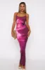 Feeling The Heat Maxi Dress Berry Lush sold by White Fox Boutique