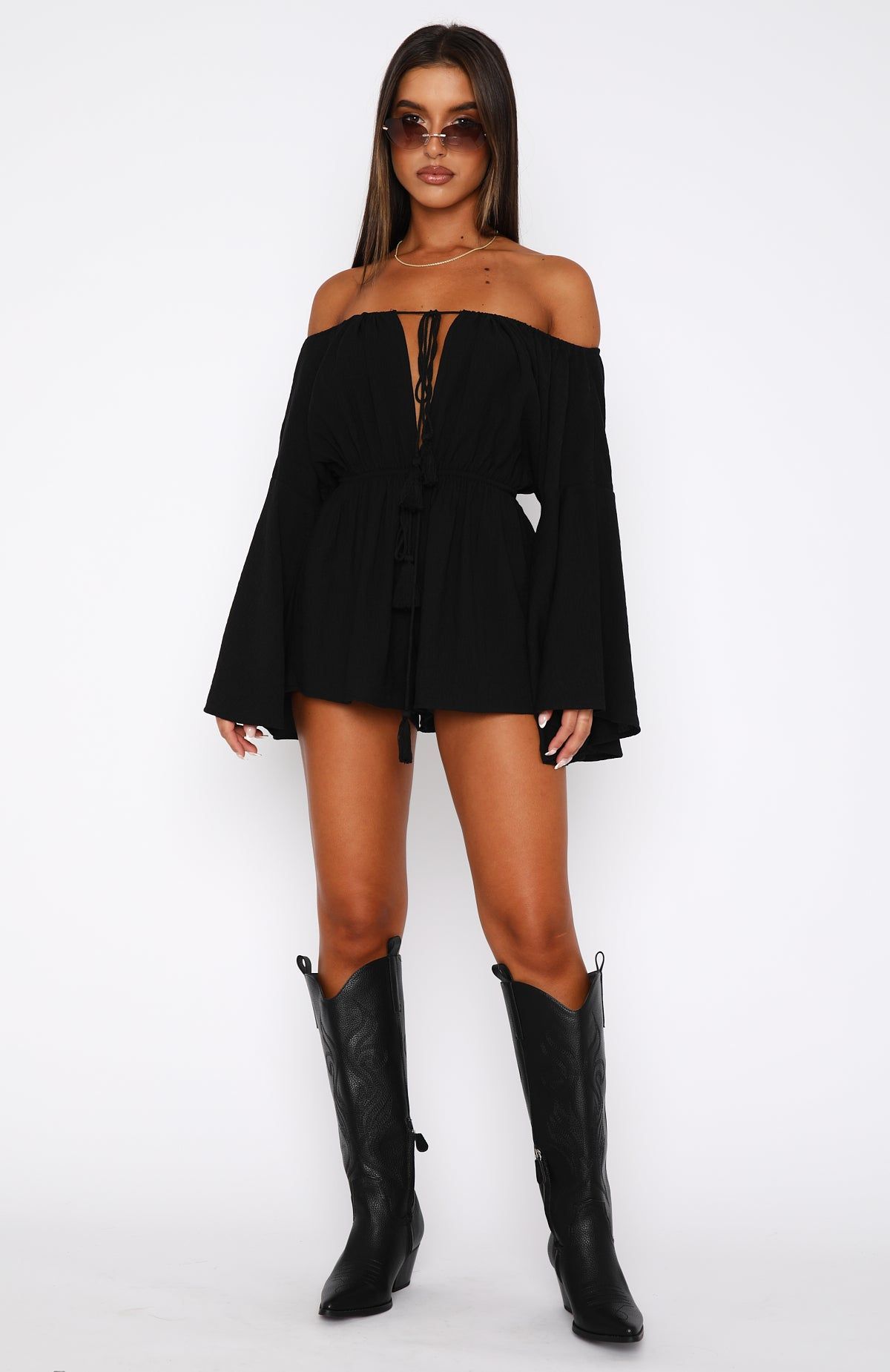 Another Night Playsuit Black sold by White Fox Boutique product image thumbnail 5