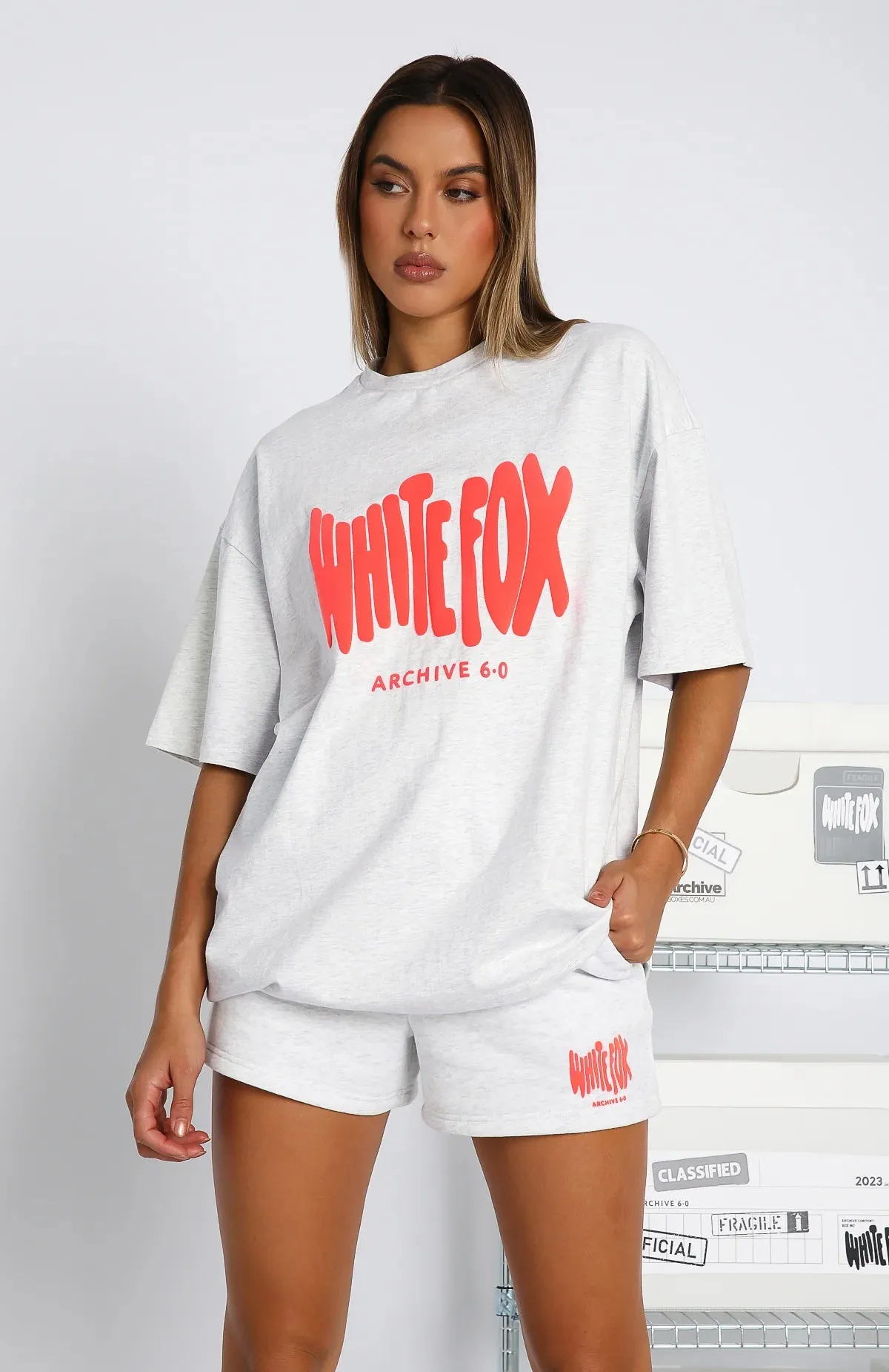 Archive 6.0 Oversized Tee Cloudburst sold by White Fox Boutique product image thumbnail 2
