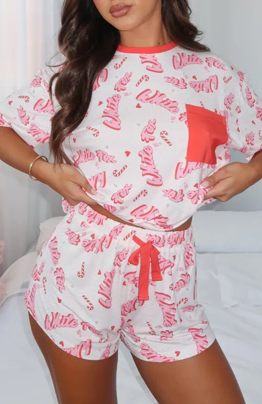Candy Girl Pyjama Set Merry Pink sold by White Fox Boutique
