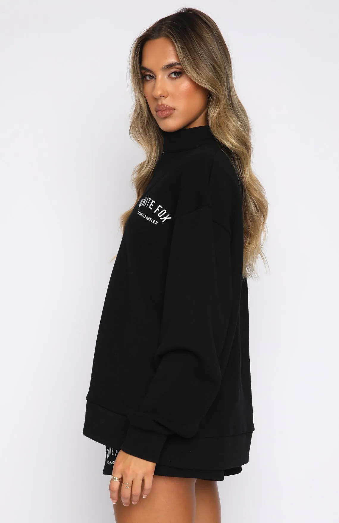 The Highest Demand Zip Front Sweater Black sold by White Fox Boutique product image thumbnail 3