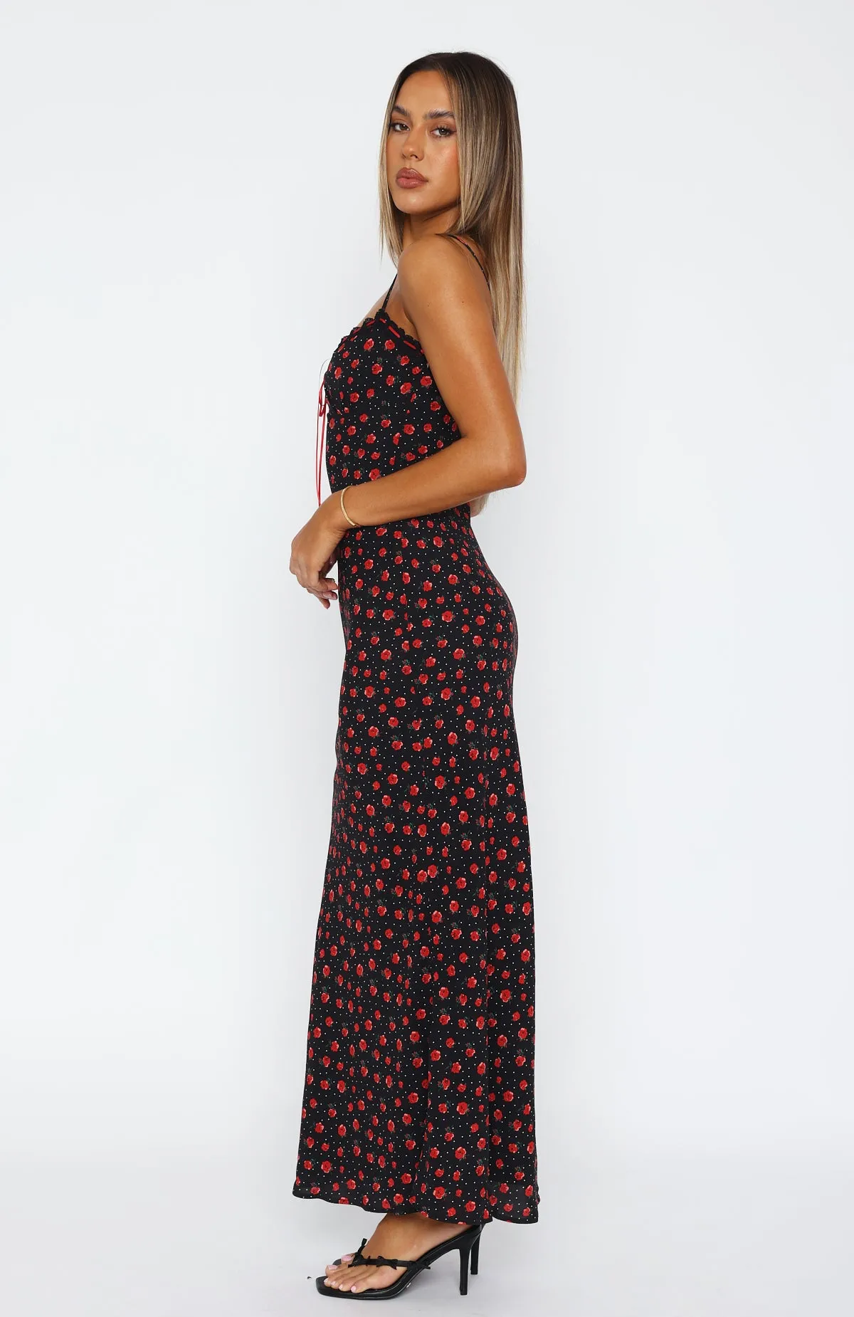 Making Decisions Maxi Dress Midnight Poppy sold by White Fox Boutique product image thumbnail 3