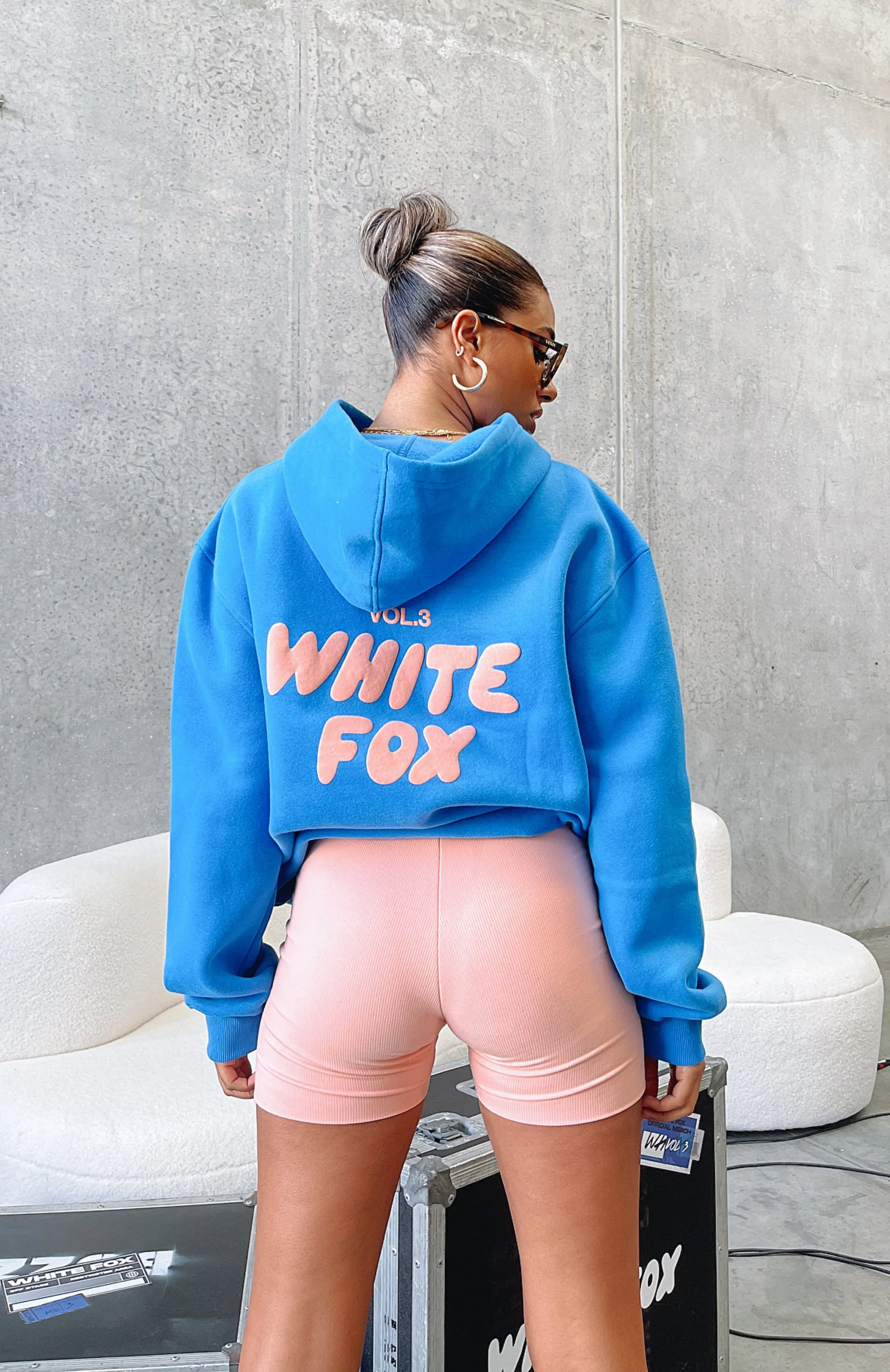 Offstage Hoodie Azure sold by White Fox Boutique