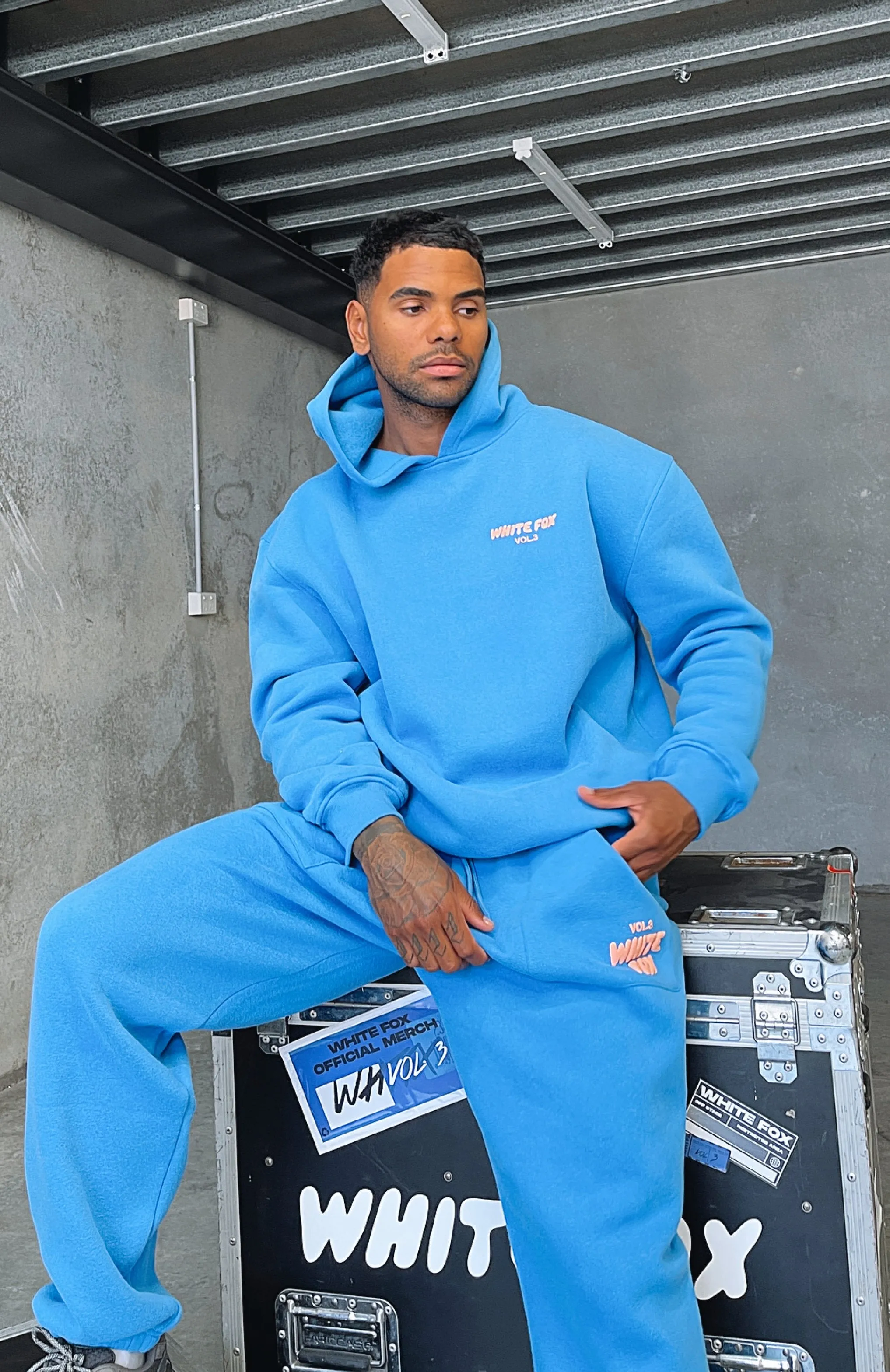 Offstage Hoodie Azure sold by White Fox Boutique product image thumbnail 5