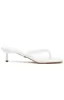 Hamptons Thong Heels White sold by White Fox Boutique