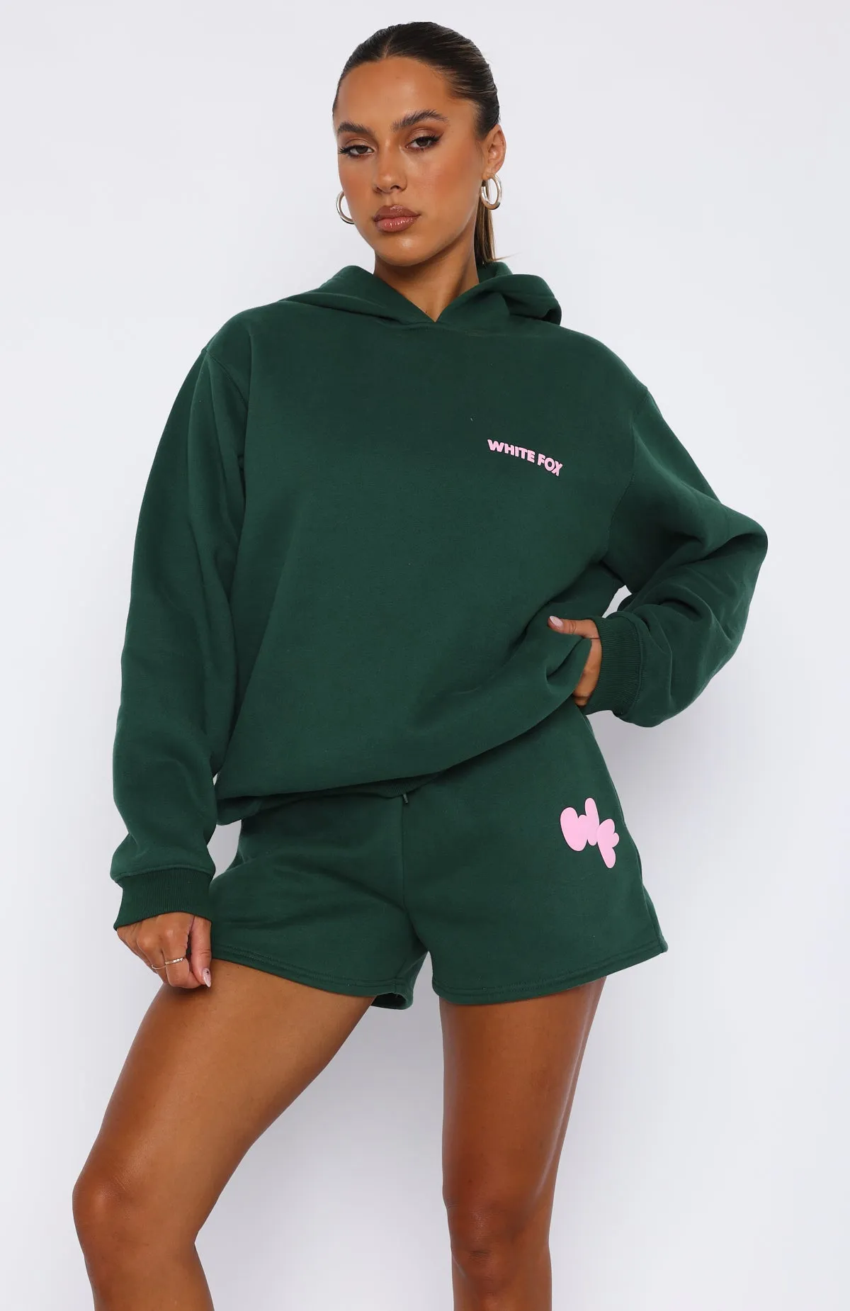 I'm Glad Oversized Hoodie Forest Green sold by White Fox Boutique product image thumbnail 2